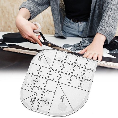 Acrylic curved corner ruler - curved,