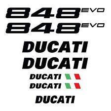 Kit Replica Adesivi Decals Compatibili con Ducati 848 EVO Restauro Moto Tuning