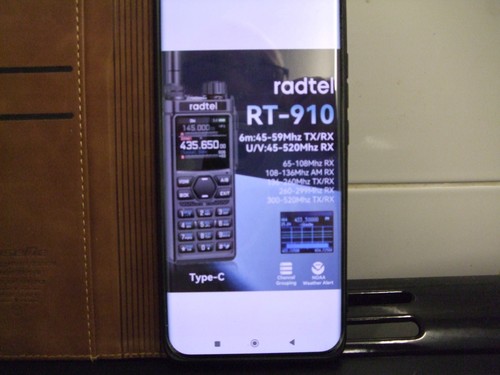 Radtel 910 transmit - cb,