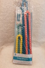 NEW The Yarn Company 4 x Rectange Knitting Loom Set & instructions,hook & needle
