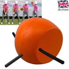 Golf Swing Training Aid Golf Training Ball Unique Alignment Rod Head Orange HOT