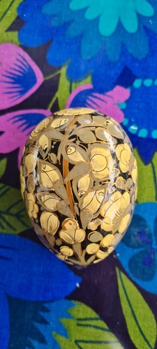 Papier mache egg - egg, shaped