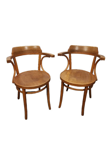 Bentwood armchair pair - bentwood,