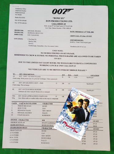 James bond 007 call - james, xx