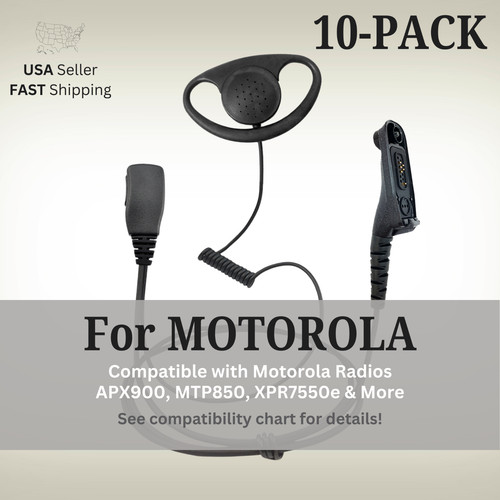 10x shape earpiece ptt - 10x, w/