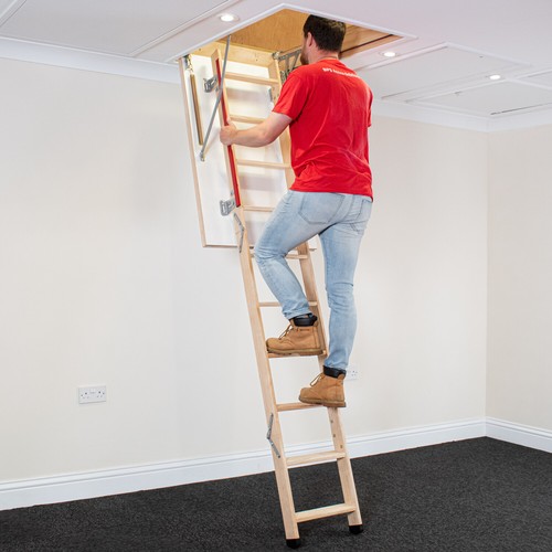 Wooden loft ladder ladders - ladders,