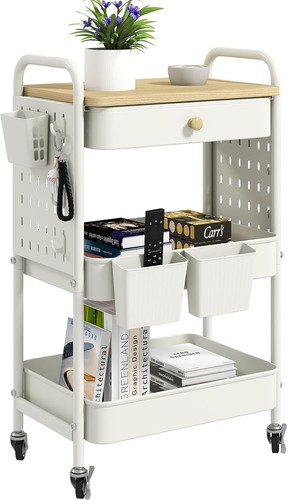 Tier storage trolley cart - 3,