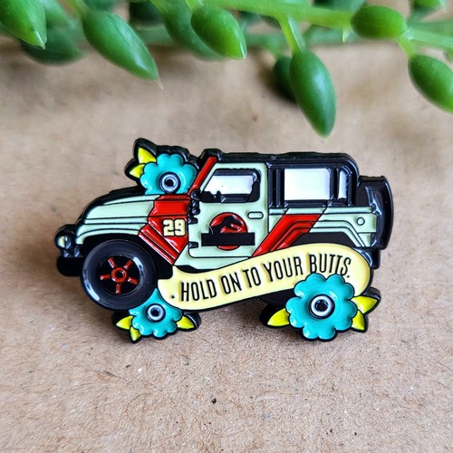 Jurassic park enamel - enamel, badge