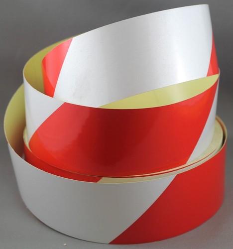 Reflective red and - red, white