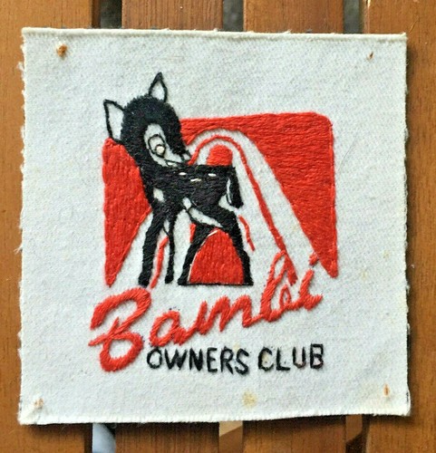 Bambi owners club cloth patch - owners,