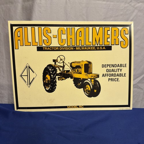 Tin sign allis - tin, allis-chalmers