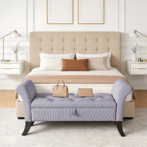 Velvet ottoman bench - ottoman, shoe