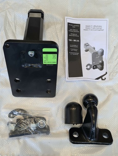 Adjustable height tow - adjustable, hitch