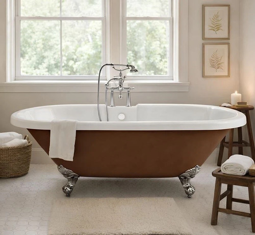 Freestanding claw foot bath - foot,