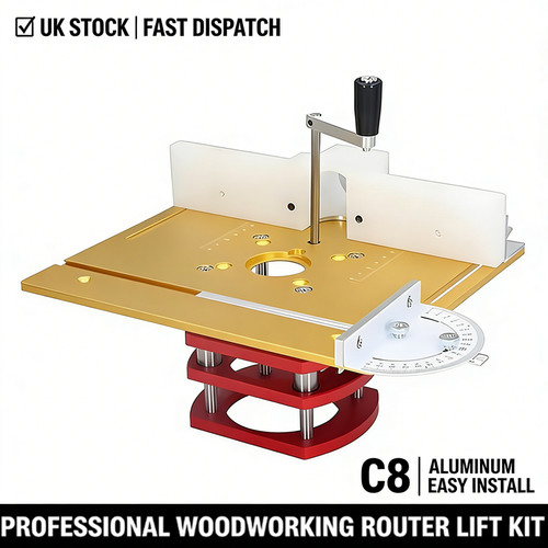 Woodworking router lift kit - router,