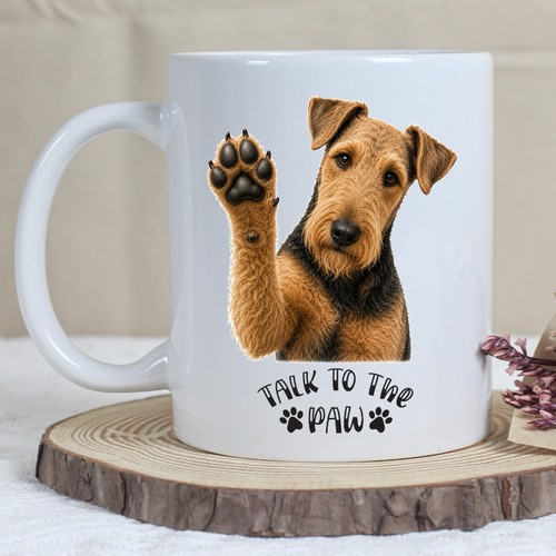 Funny airedale terrier dog mug - terrier,