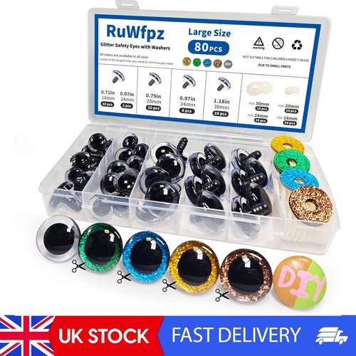 Glitter safety eyes - safety,
