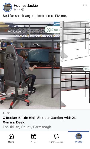 Rocker battle high sleeper - battle,