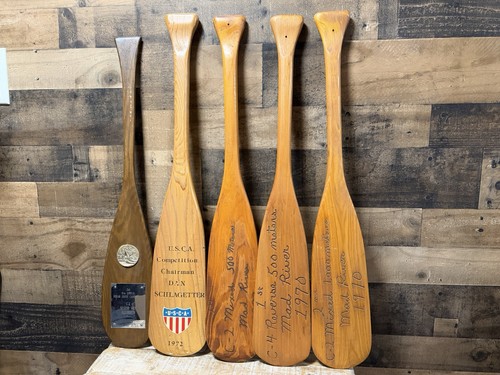 Lot vintage canoe race - canoe,