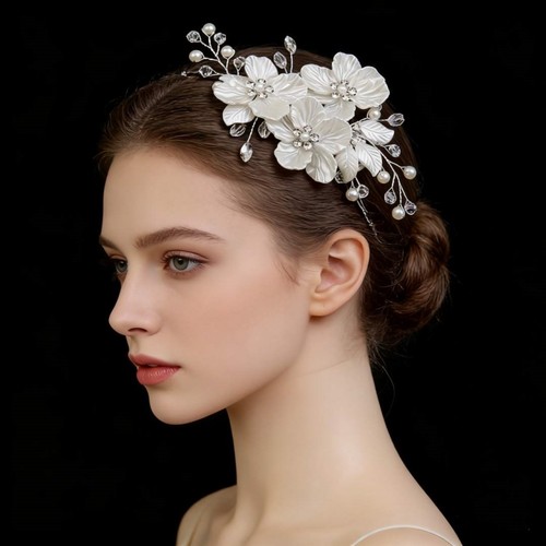 Elegant bridal floral hair - elegant,