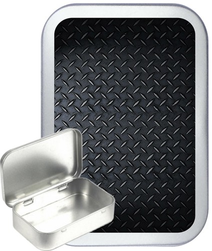 Metal plate silver hinged - metal,