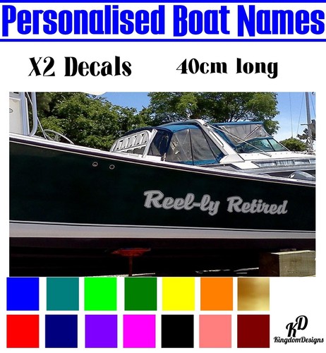 40cm personalised boat name - boat,