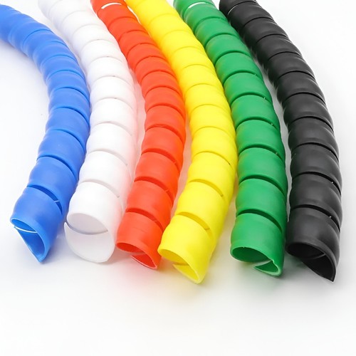 Spiral cable wrap - spiral, black