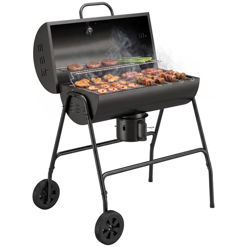 Outsunny barrel charcoal - outsunny,