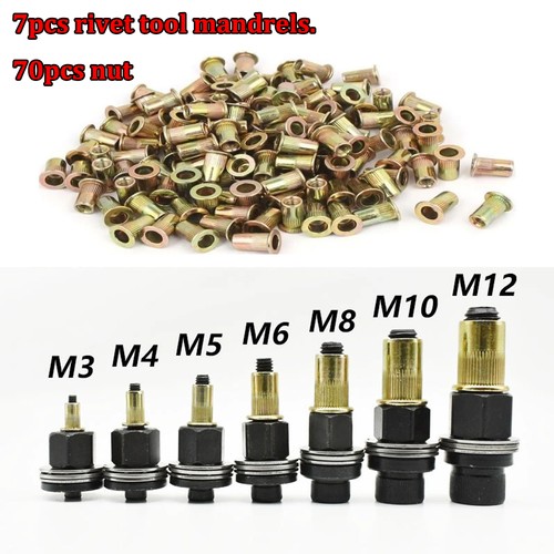 77x rivet nut kit with - nut,