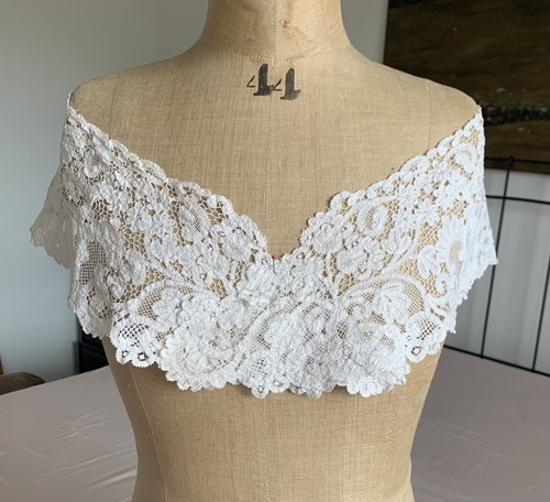 Antique lace collar handmade - collar,