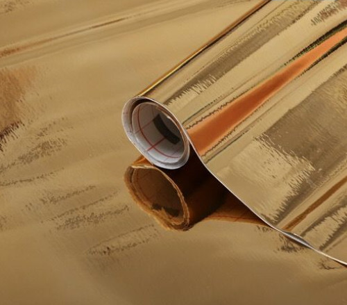 45cm metallic glossy gold - 1m, x