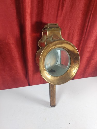 Antique copper carriage lamp - copper,