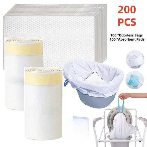 Pack 200 commode liners - of,