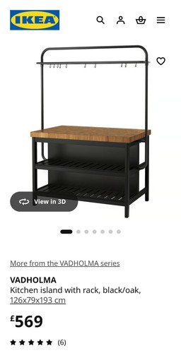 Ikea vadholma kitchen - vadholma, island