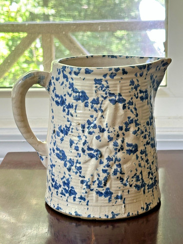 Antique spongeware blue - antique,