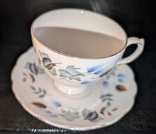 Vintage Colclough Bone China Tea Cup & Saucer Excellent Condition Linden Design