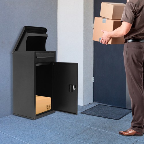 Wall mounted parcel drop box - wall-mounted,