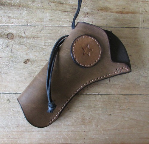 New coffee brown leather - new,