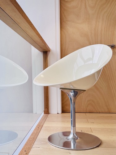 Kartell eros white swivel - white,