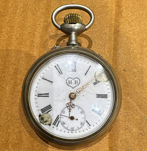 Silver open face - face, mechanical