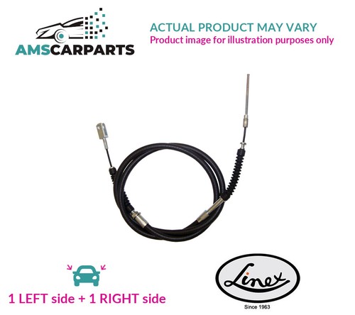 Handbrake cable pair rear - handbrake,
