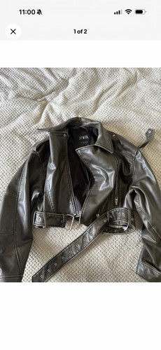 Viral zara faux - faux, leather