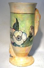 ART DECO PRICE KENSINGTON  PKB ANEMONE LUSTRE 8.1/2" VASE 