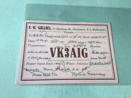 Vintage qsl radio - vintage,