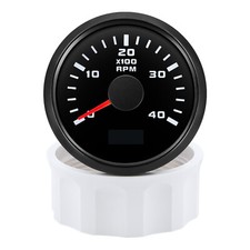 2" 52mm Waterproof Rev Counter Tachometer 0-4000RPM Gauge for Boat Car Truck ATV