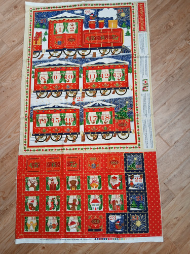 Victorian train fabric panel - victorian,