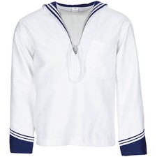 Italian navy shirt original sailor shirt shirt navy white blue size 50-56