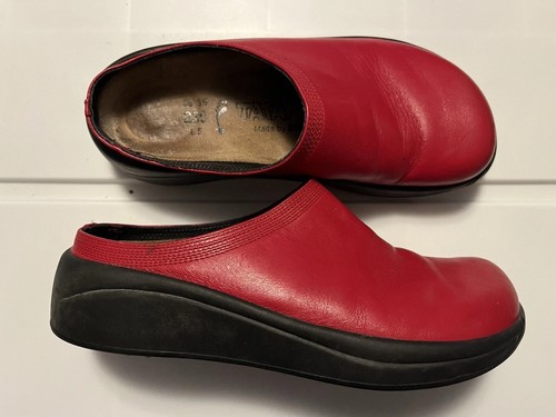 Birkenstock tatami red leather - birkenstock,