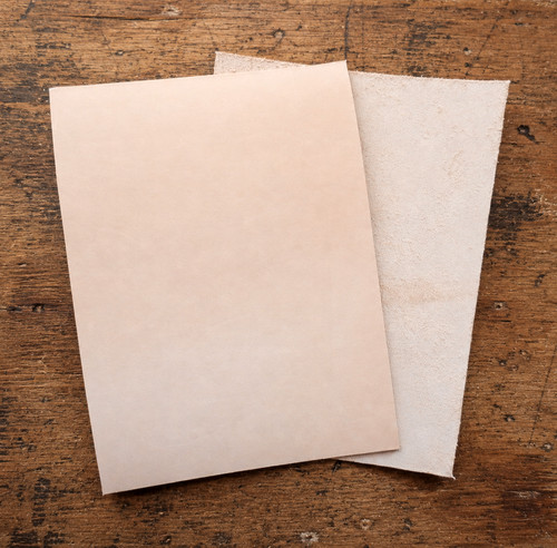 4mm veg tan leather - veg, offcuts