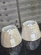 Set of 2 Dunelm Pleated Lamp